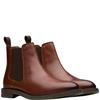 CLARKS MENS LACE ANKLE BOOT - DARK TAN